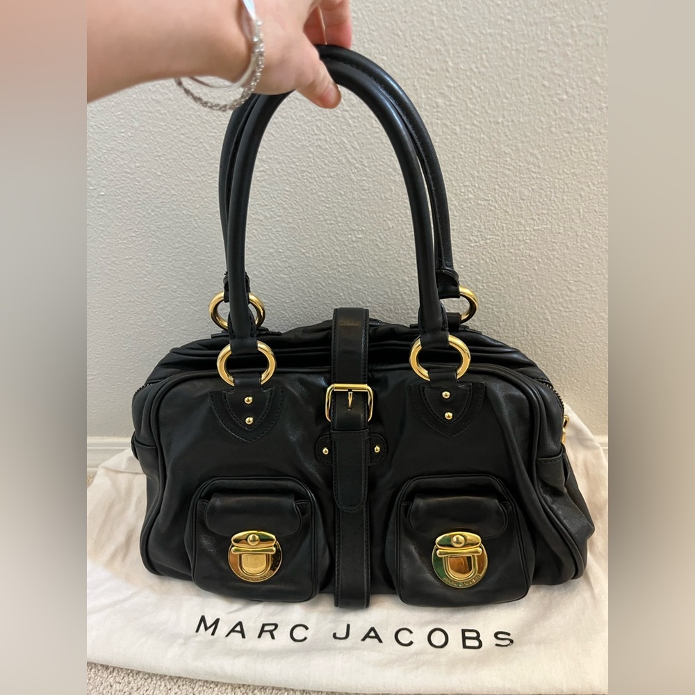 Marc Jacobs Black Leather Shoulder Bag